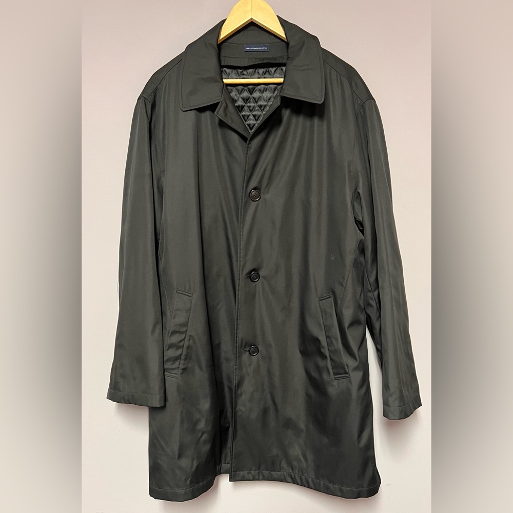 New STAFFORD Trench COAT Wool LINED Suit WINTER Jacket MEN XL